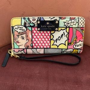 Kate Spade Comic Pop Art Lacey Wallet